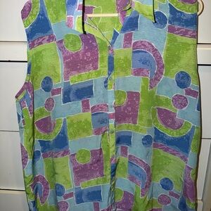 Colorful Geometric Women's Top